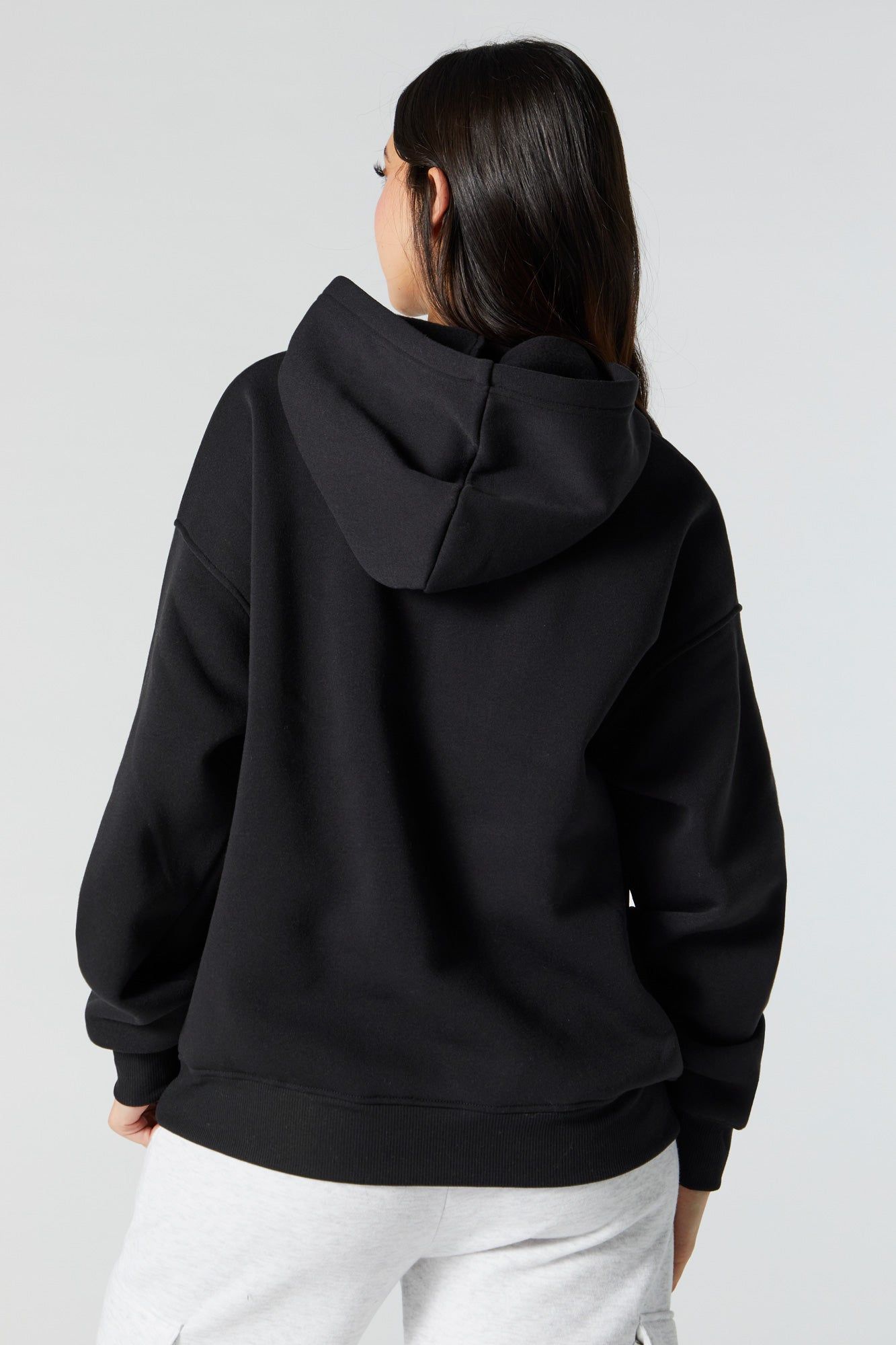 Chenille Embroidered Brooklyn Fleece Hoodie sold by Charlotte Russe product image thumbnail 2