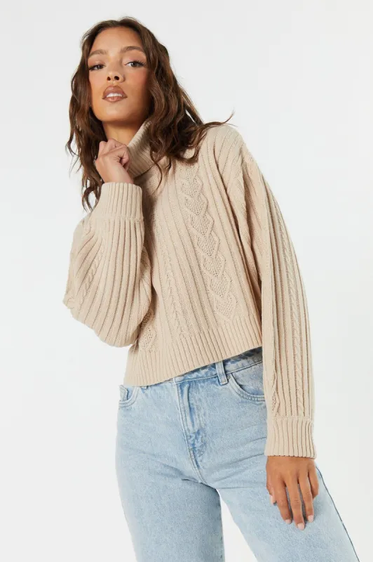 Argyle Knit Turtleneck Sweater sold by Charlotte Russe