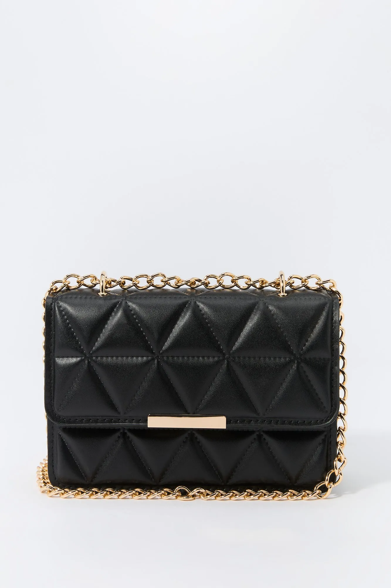 Faux Leather Quilted Crossbody Bag sold by Charlotte Russe product image thumbnail 5