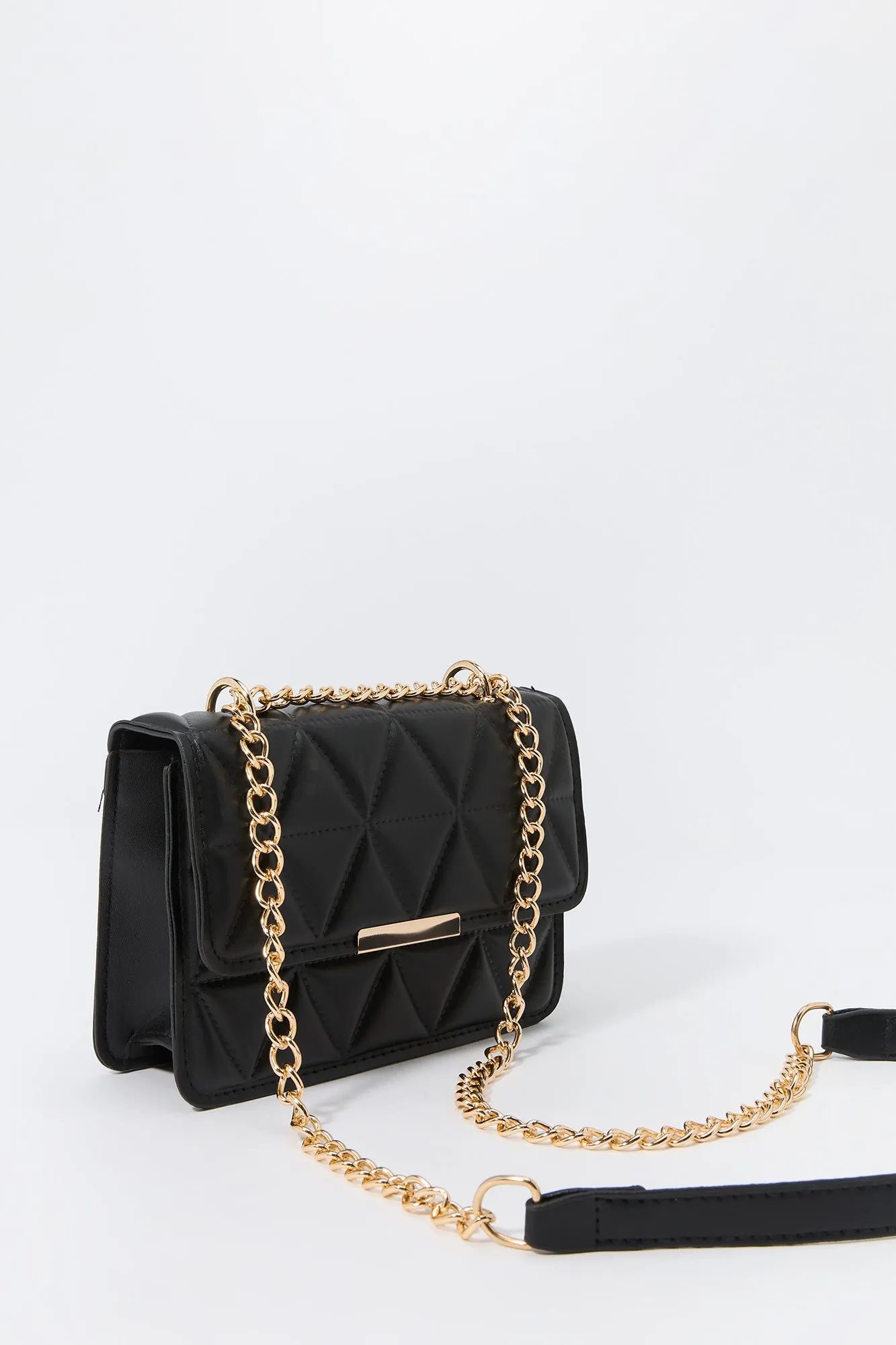 Faux Leather Quilted Crossbody Bag sold by Charlotte Russe product image thumbnail 4