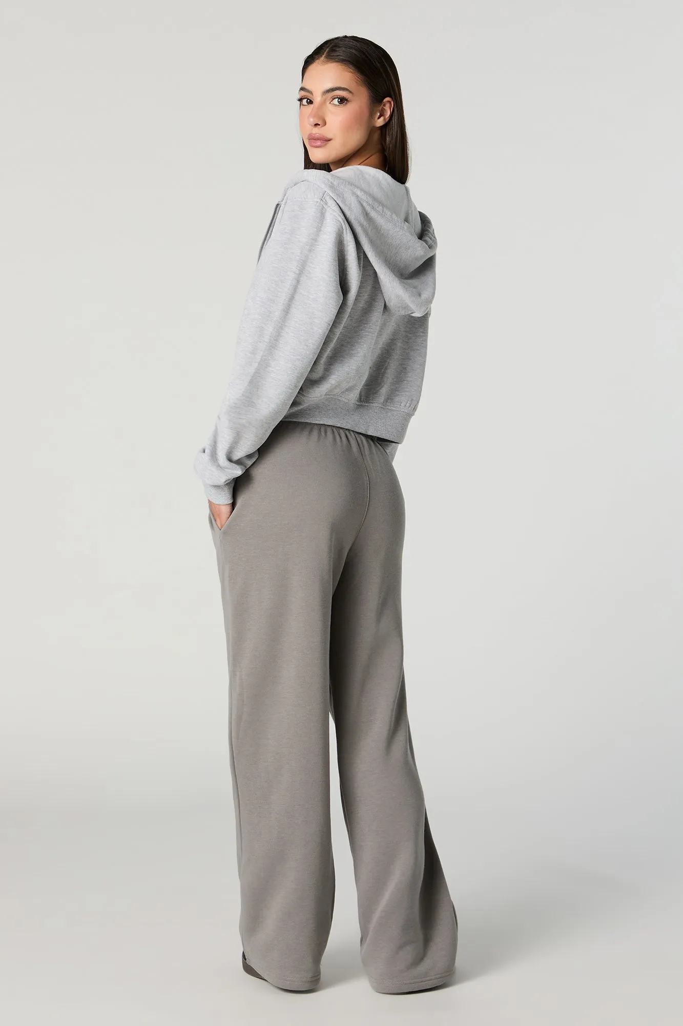 Fleece Wide Leg Varsity Sweatpant sold by Charlotte Russe product image thumbnail 3