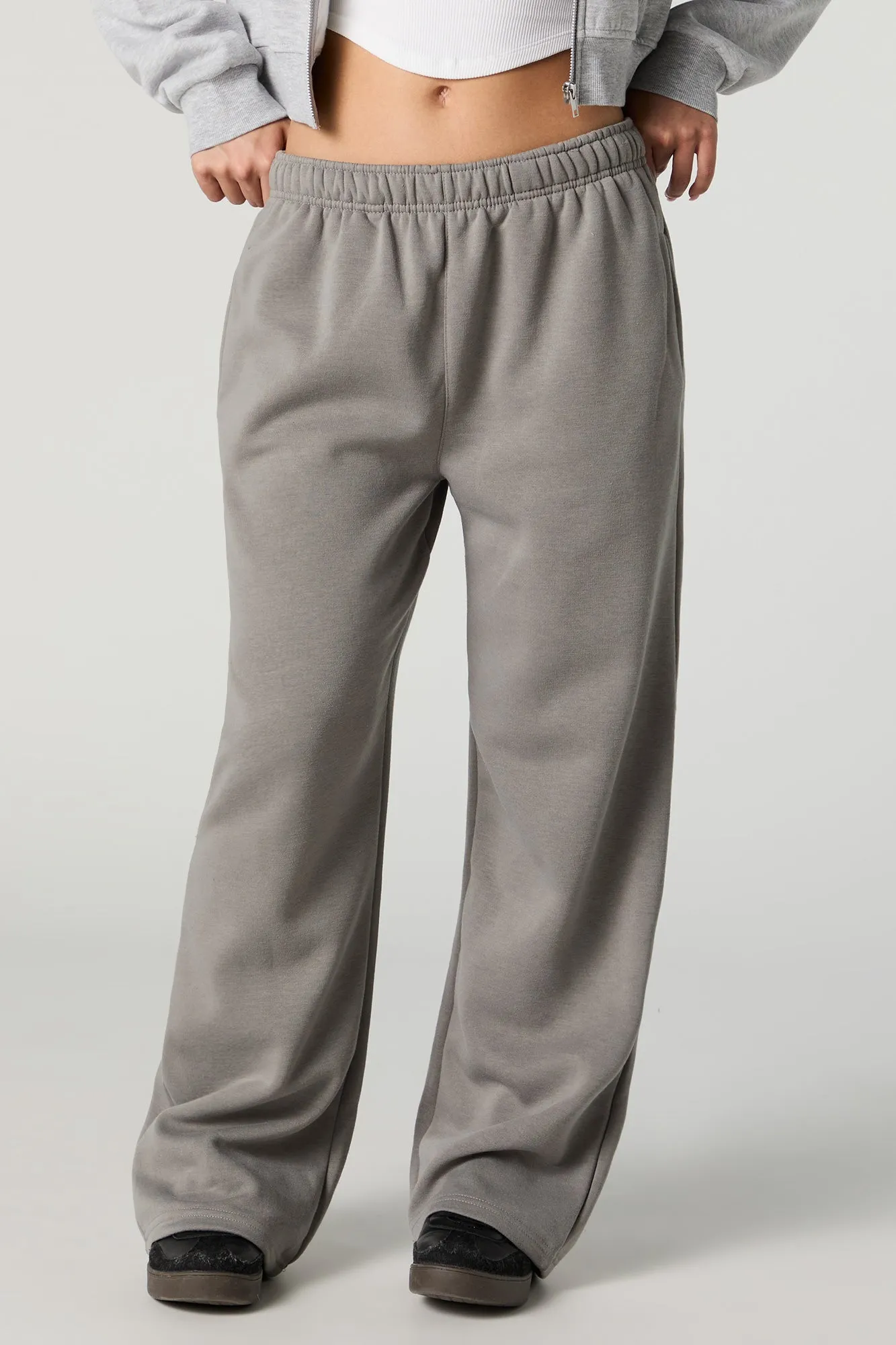 Fleece Wide Leg Varsity Sweatpant sold by Charlotte Russe product image thumbnail 2