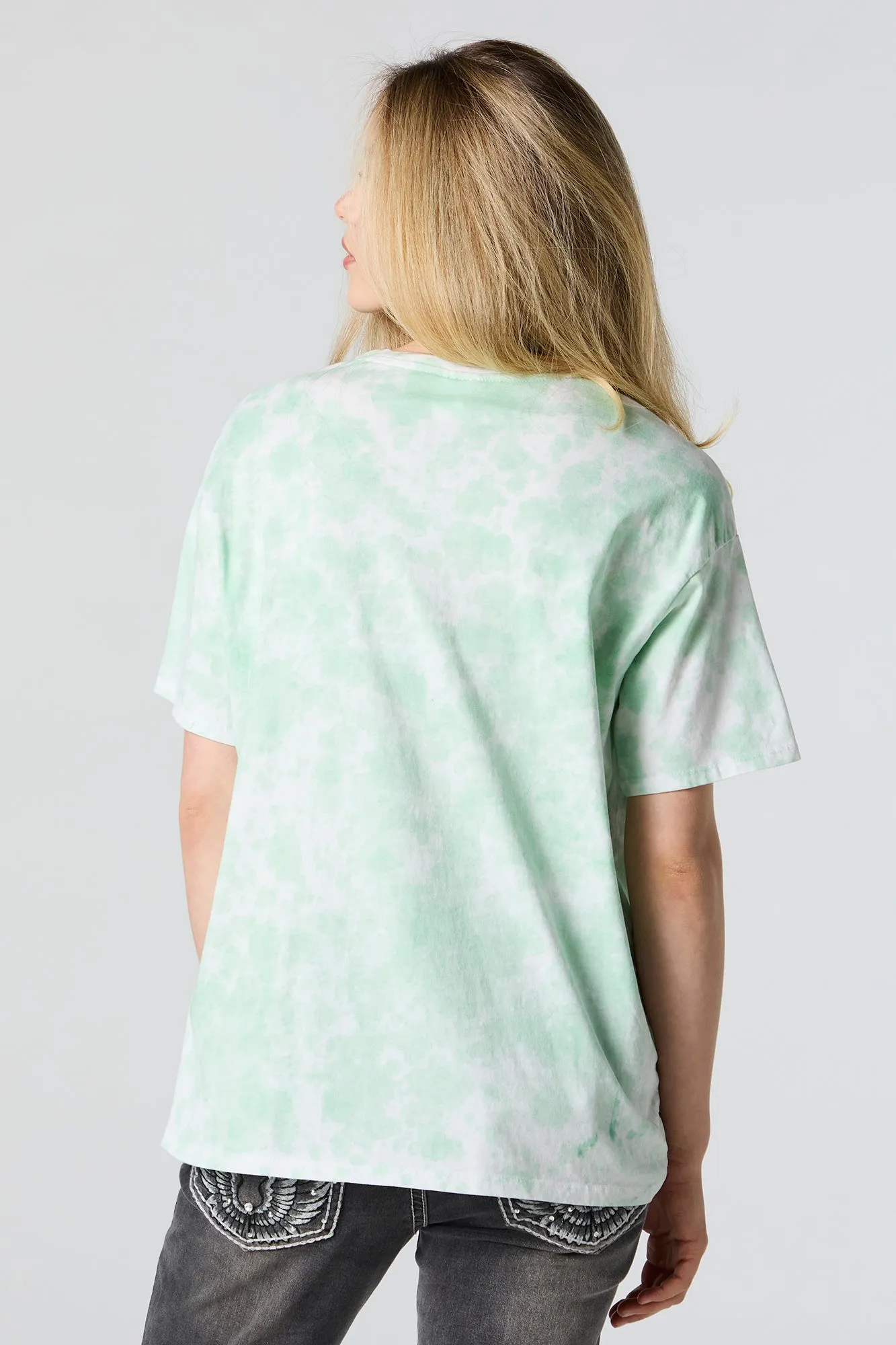 Go Your Own Way Graphic Tie-Dye T-Shirt sold by Charlotte Russe product image thumbnail 4