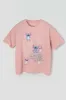 Angel and Stitch Graphic Boyfriend T-Shirt sold by Charlotte Russe
