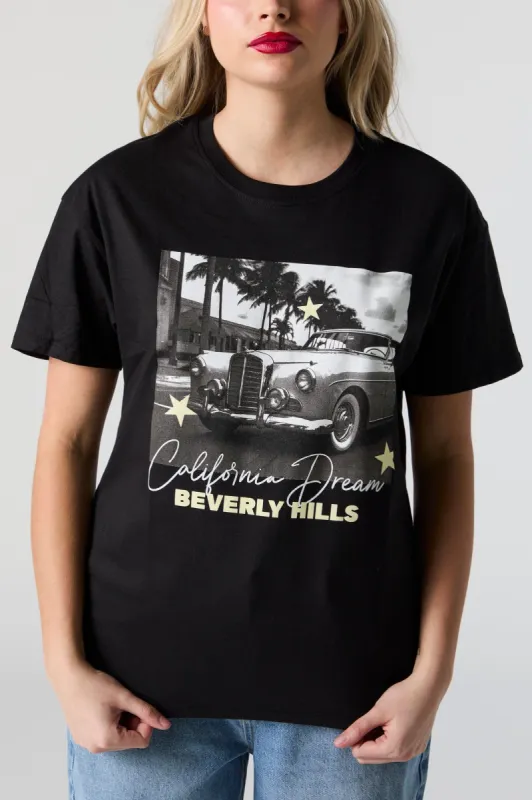 Beverly Hills Graphic Boyfriend T-Shirt sold by Charlotte Russe