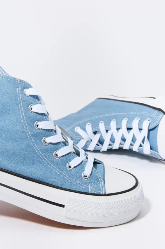 Canvas High Top Platform Sneaker sold by Charlotte Russe