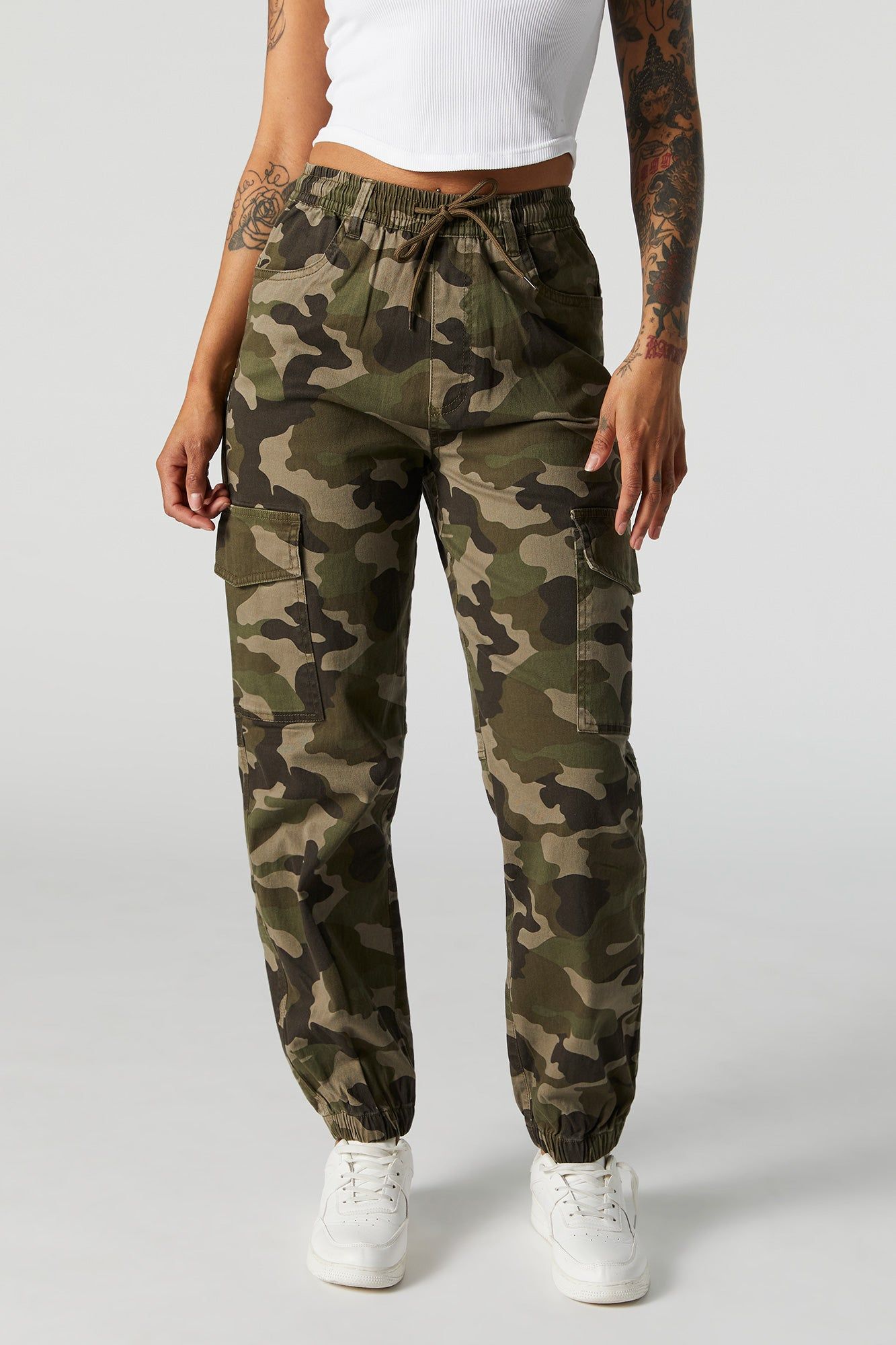 Camo Twill Cargo Jogger sold by Charlotte Russe product image thumbnail 2