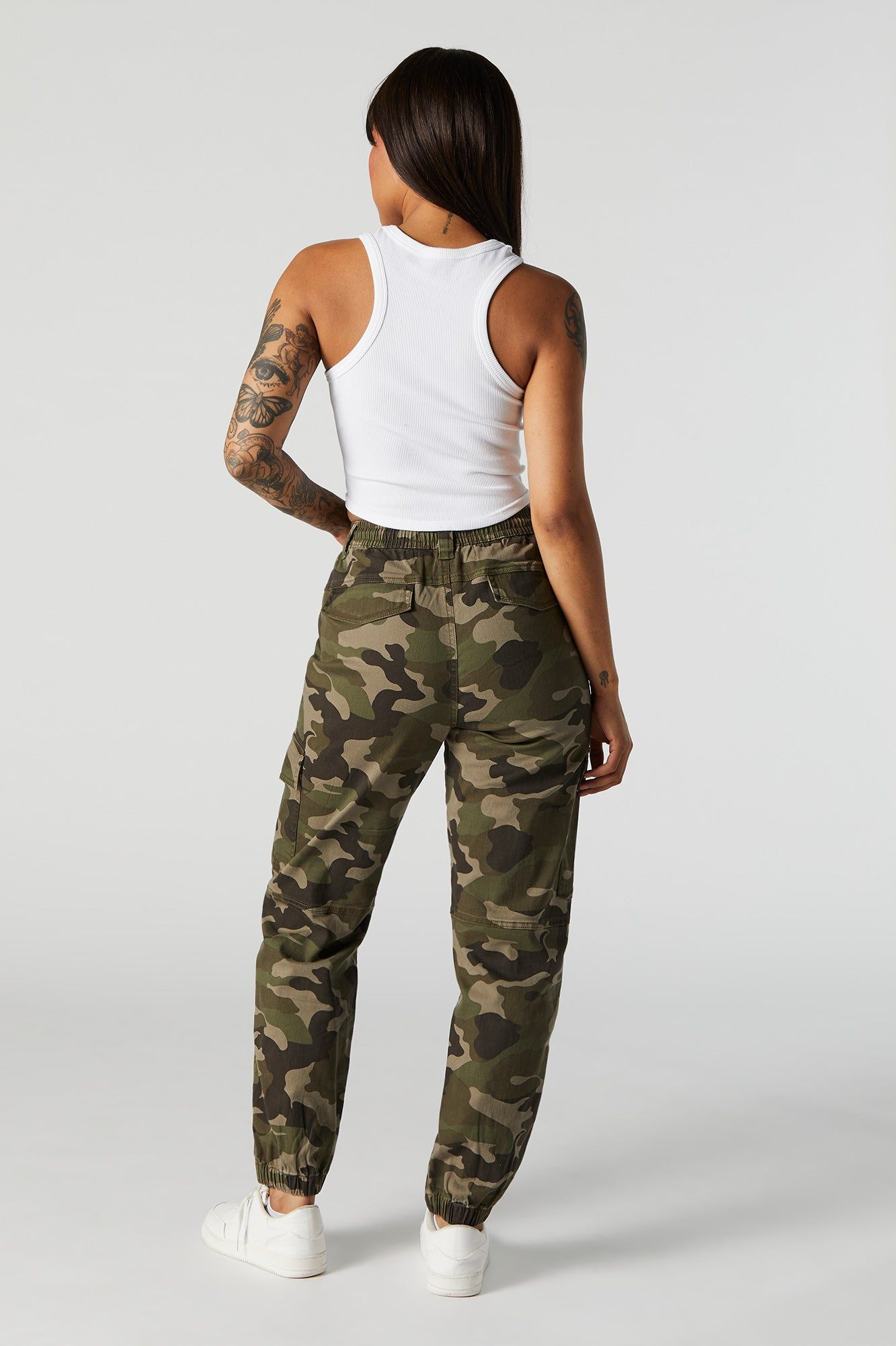 Camo Twill Cargo Jogger sold by Charlotte Russe product image thumbnail 3