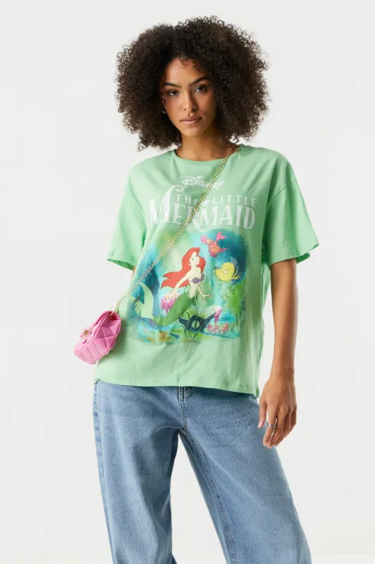 The Little Mermaid Graphic Boyfriend T-Shirt sold by Charlotte Russe