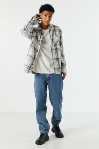 Plaid Button-Up Top sold by Charlotte Russe