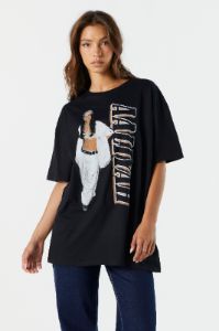 Aaliyah Graphic Boyfriend T-Shirt sold by Charlotte Russe