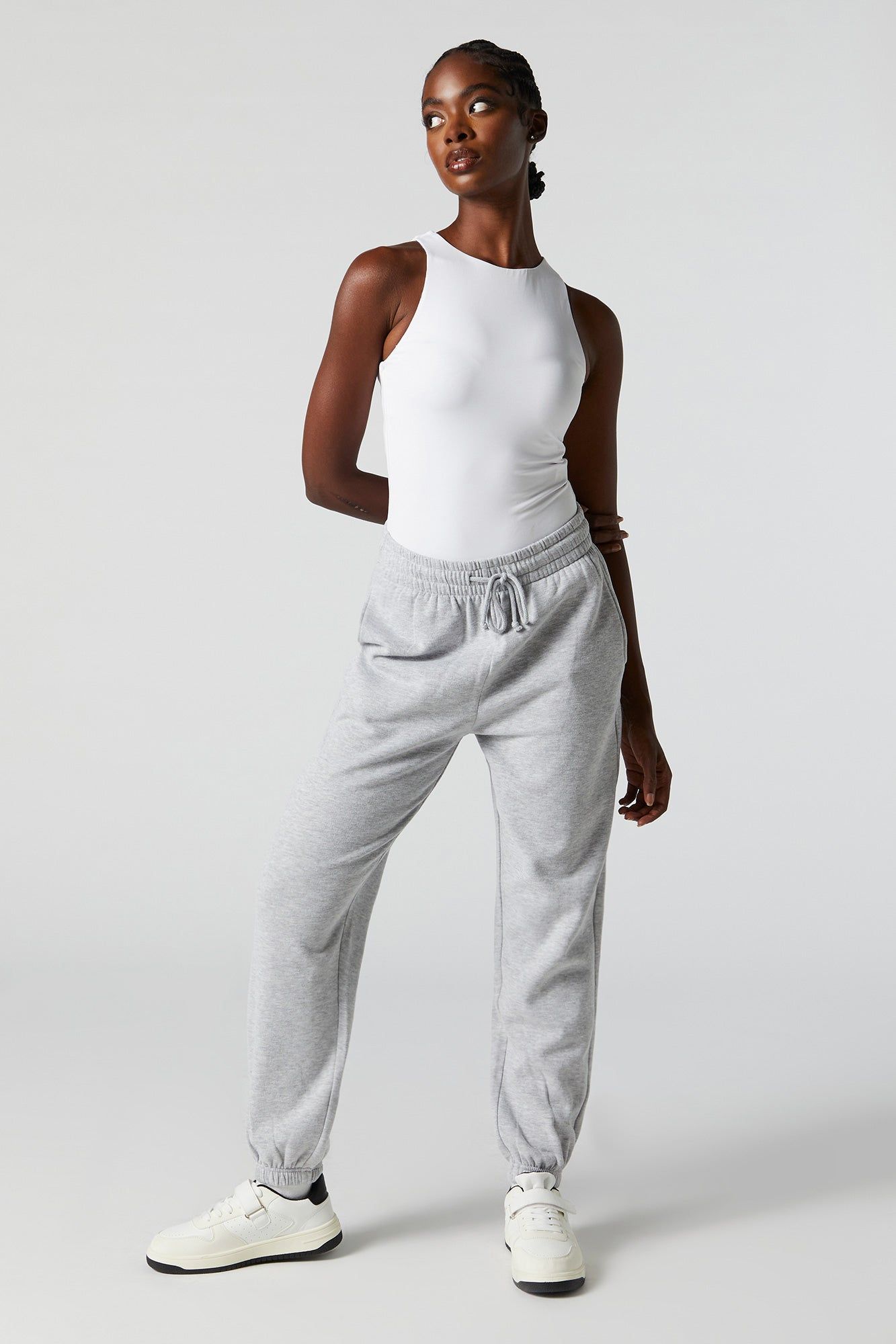 High Rise Drawstring Jogger sold by Charlotte Russe