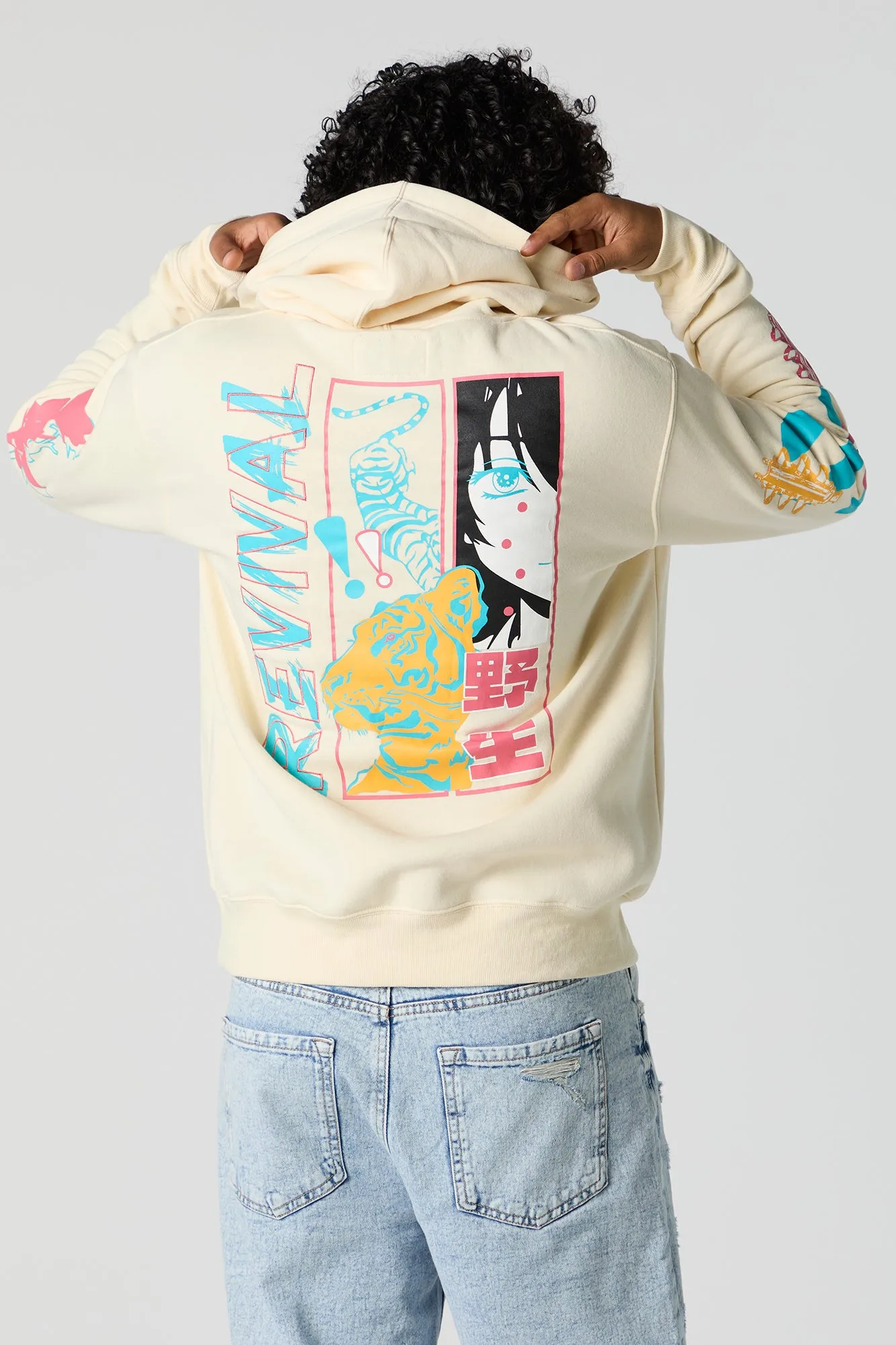 No Future Embroidered Fleece Hoodie sold by Charlotte Russe product image thumbnail 2