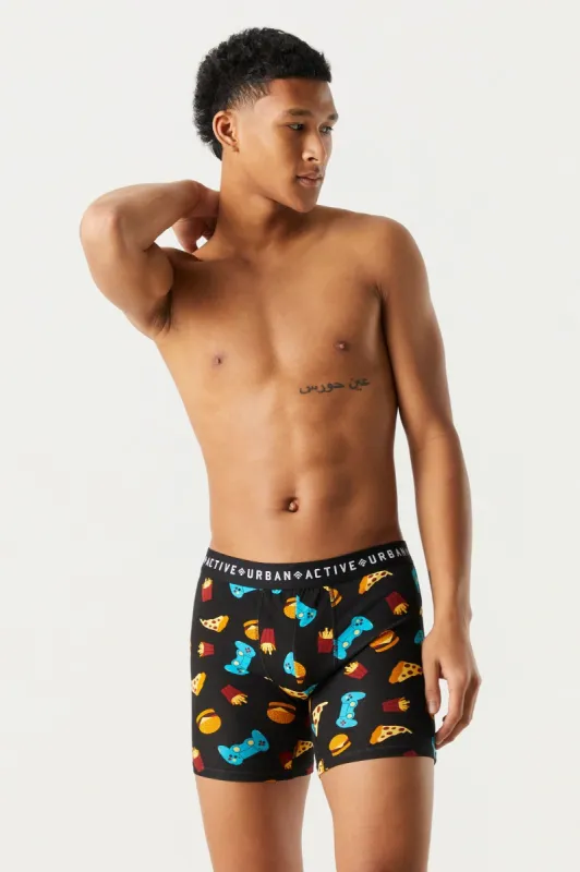 Fast Food Gamer Print Boxer Set (2 Pack) sold by Charlotte Russe
