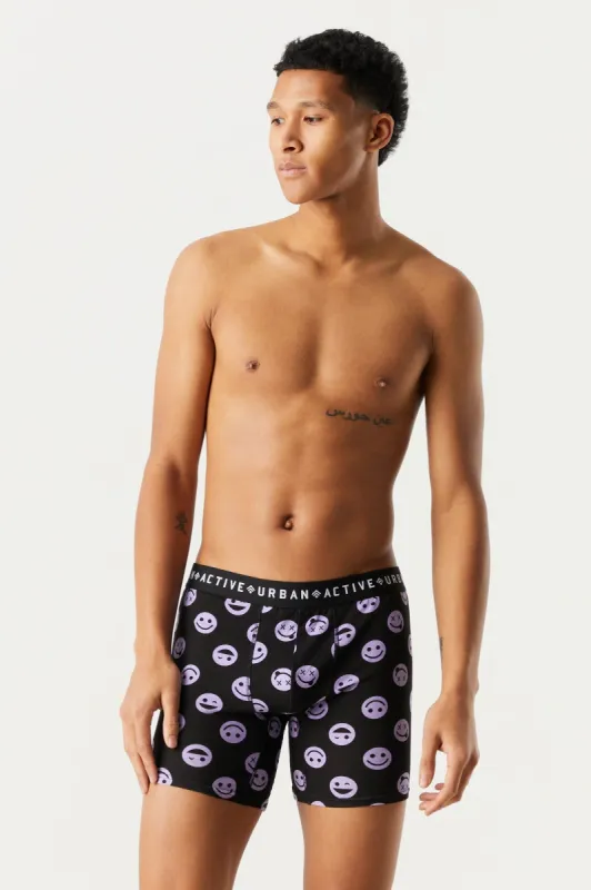 Winking Smiley Face Print Boxer Set (2 Pack) sold by Charlotte Russe
