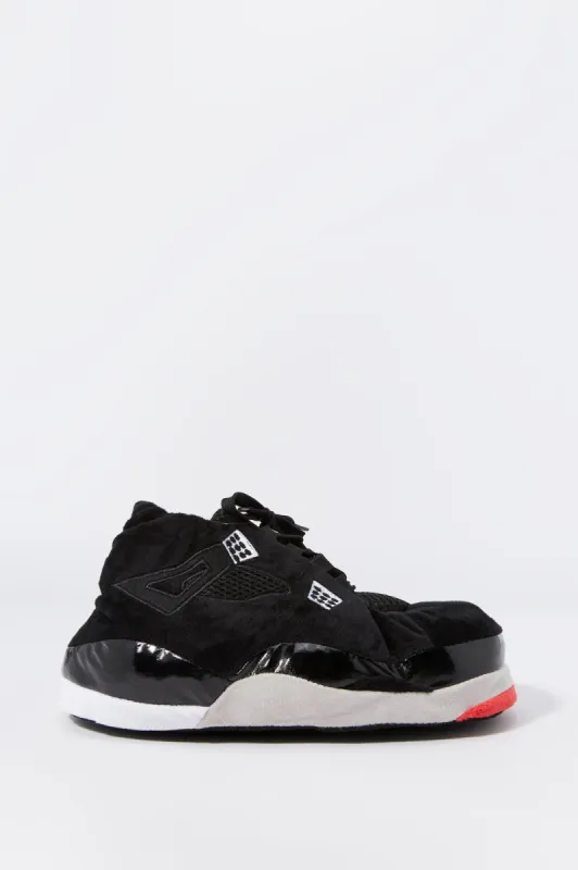 Mesh Plush Colourblock Sneaker Slipper sold by Charlotte Russe