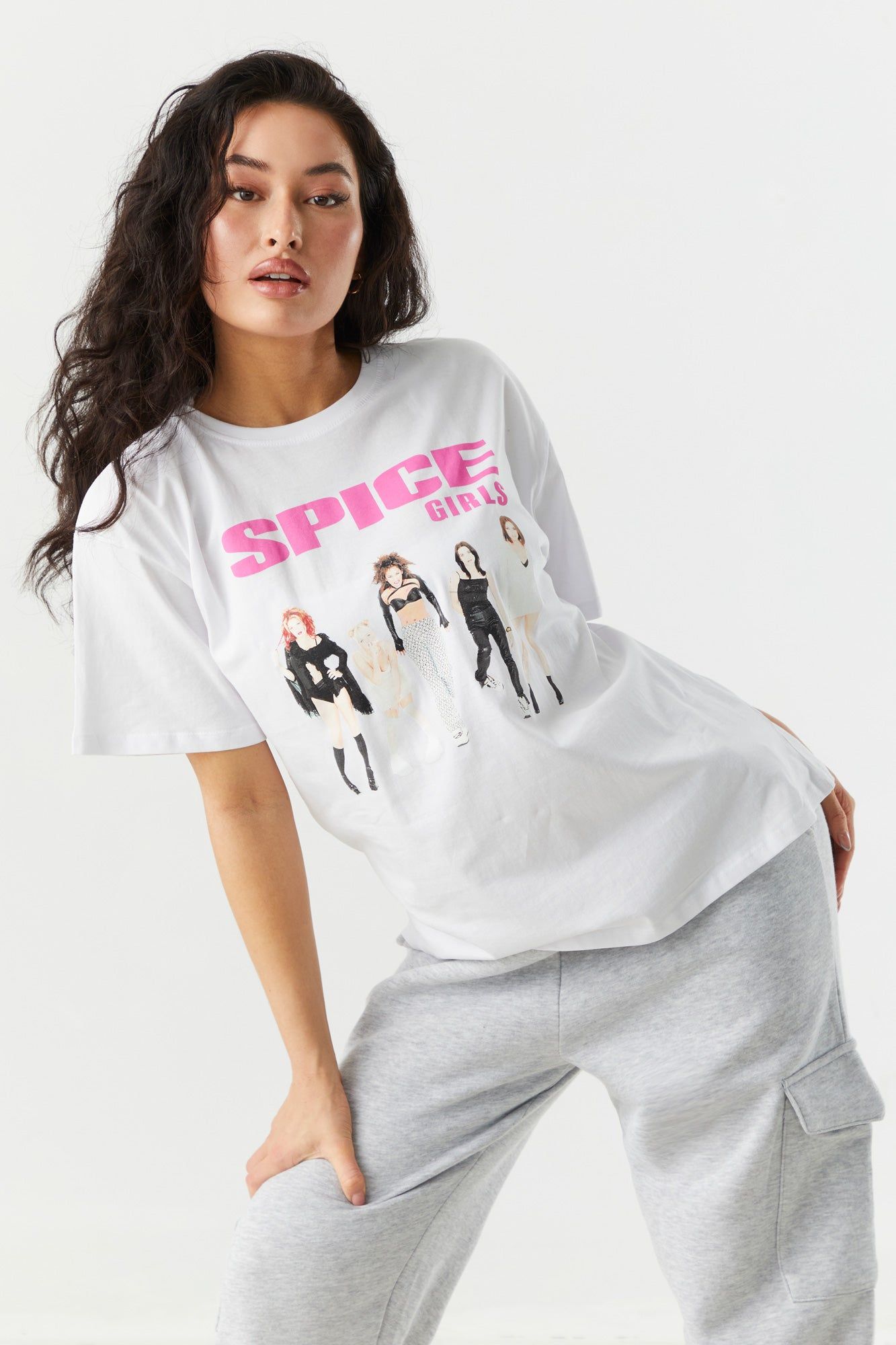 Spice Girls Graphic Boyfriend T-Shirt sold by Charlotte Russe