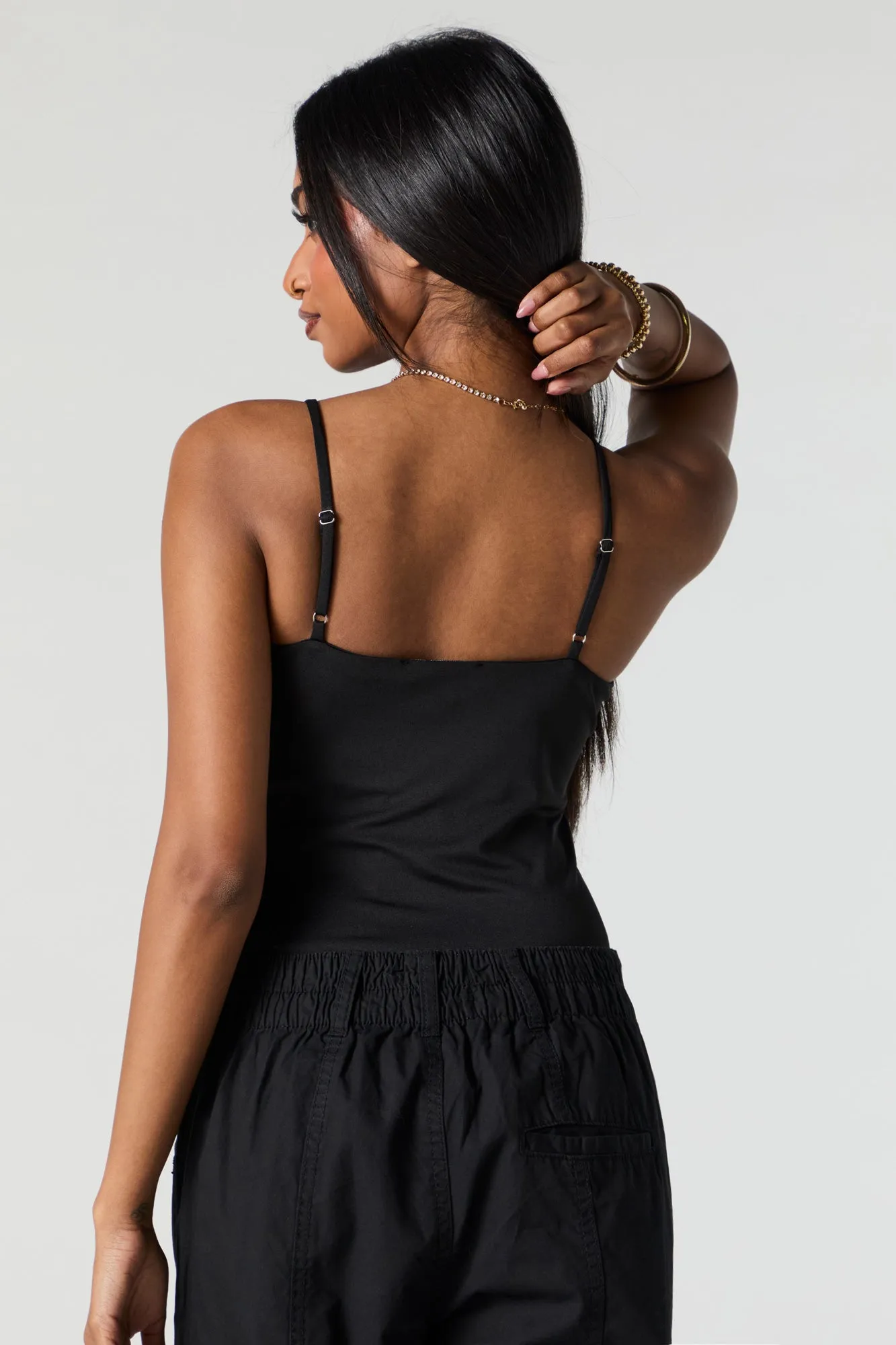 Scoop Neck Bodysuit sold by Charlotte Russe product image thumbnail 4