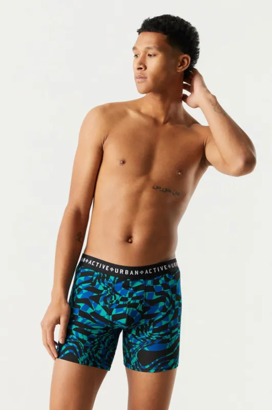 Warped Checkered Print Boxer Set (2 Pack) sold by Charlotte Russe