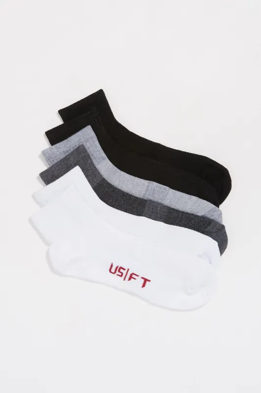 Athletic U5 Fit Solid Ankle Sock Set (6 Pack) sold by Charlotte Russe