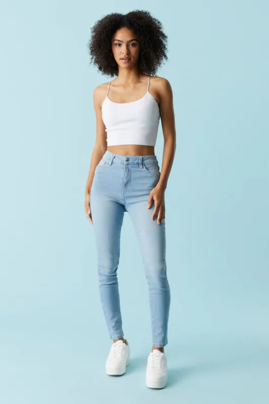 Refuge Miami Light Wash Skinny Jean sold by Charlotte Russe