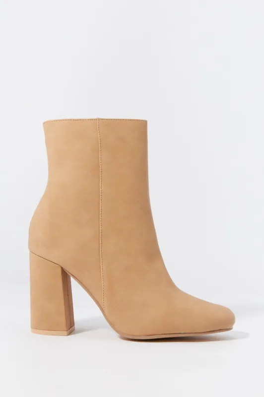 Faux Suede Square Toe Heel sold by Charlotte Russe
