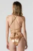 Metallic Triangle Bikini Bottom sold by Charlotte Russe