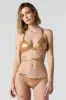 Metallic Triangle Bikini Bottom sold by Charlotte Russe