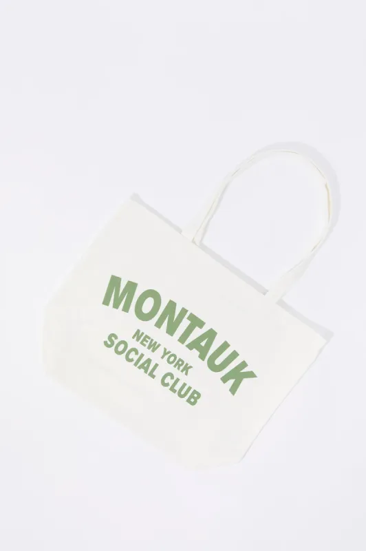 Montauk Graphic Tote Bag sold by Charlotte Russe