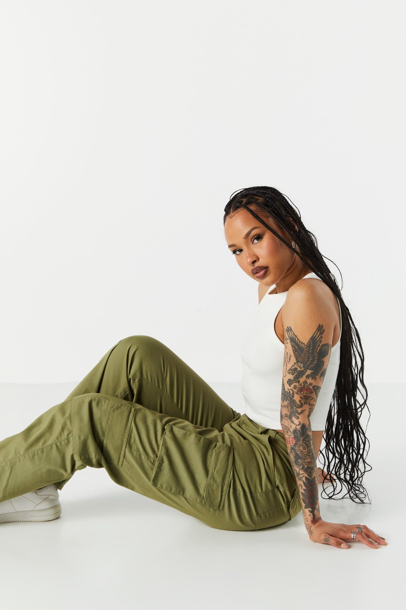 Multi Pocket Cargo Pant sold by Charlotte Russe product image thumbnail 4