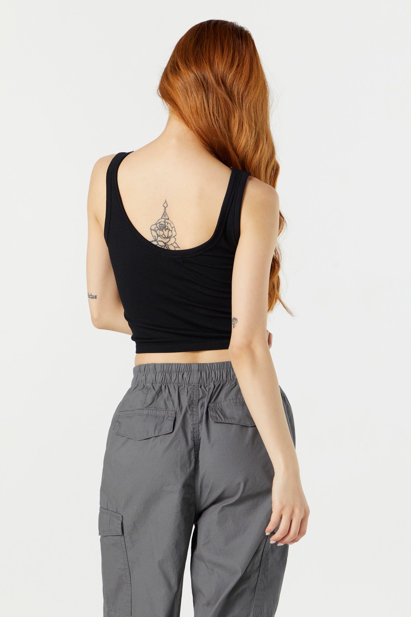 Seamless Ribbed V-Neck Tank sold by Charlotte Russe product image thumbnail 5