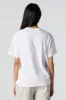 Pink Bow Graphic Boyfriend T-Shirt sold by Charlotte Russe