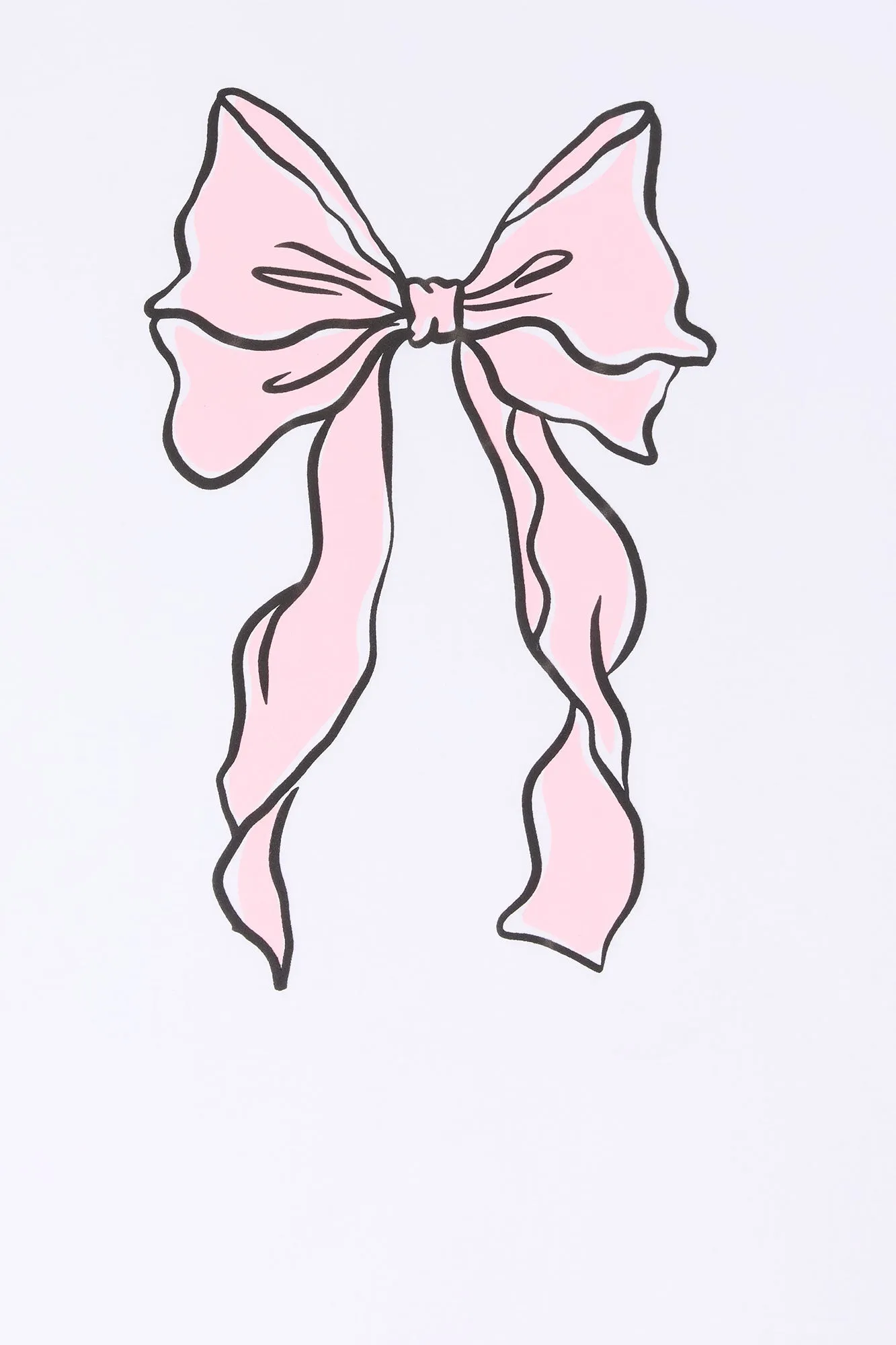 Pink Bow Graphic Boyfriend T-Shirt sold by Charlotte Russe product image thumbnail 2