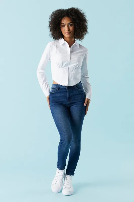 Refuge Miami Dark Wash Skinny Jean sold by Charlotte Russe