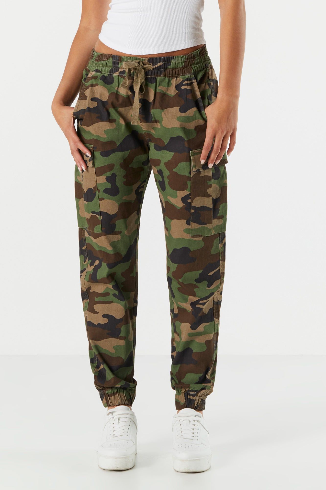 Camo Cargo Jogger sold by Charlotte Russe product image thumbnail 2