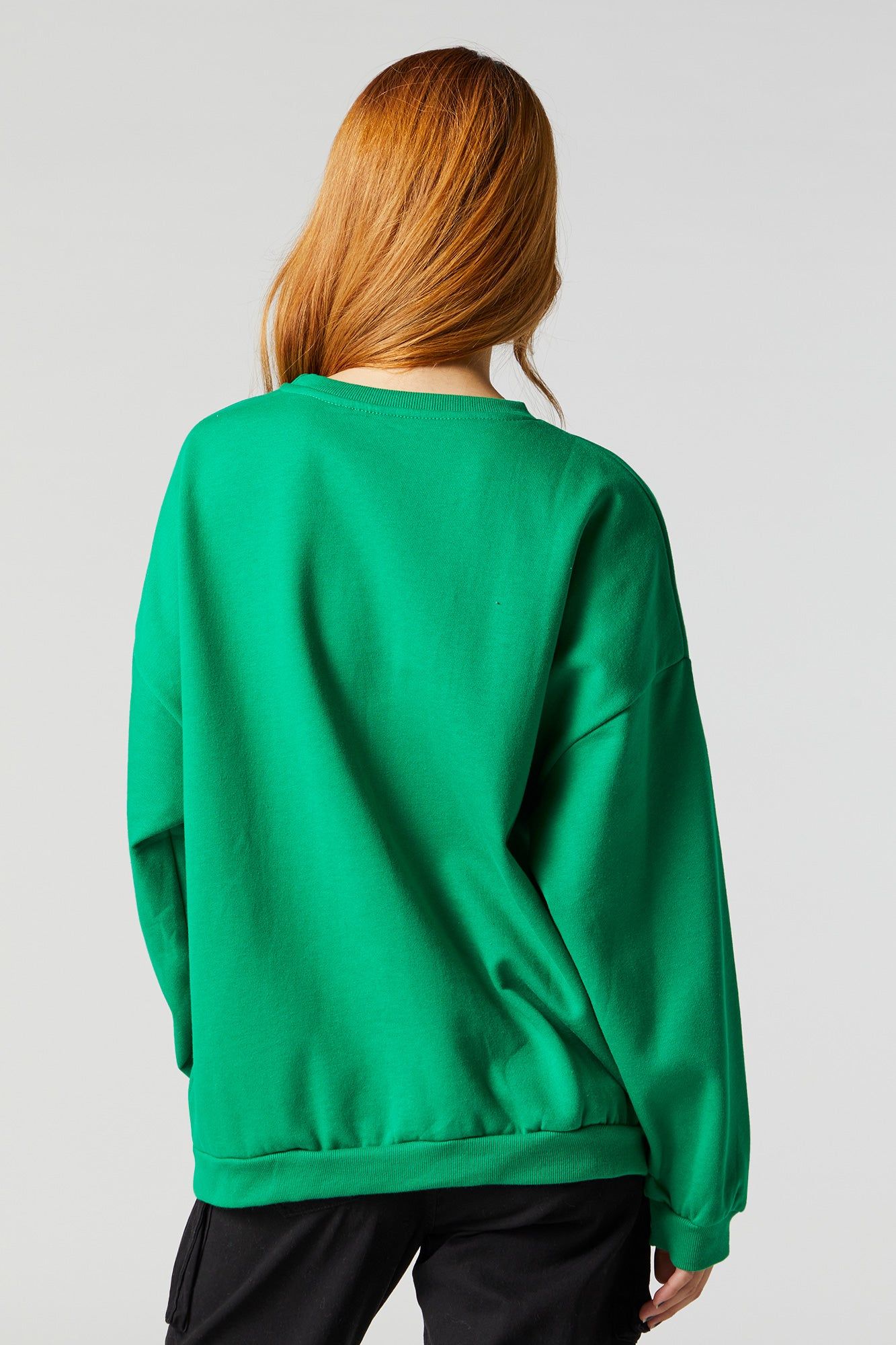 The Elf Graphic Fleece Sweatshirt sold by Charlotte Russe product image thumbnail 3