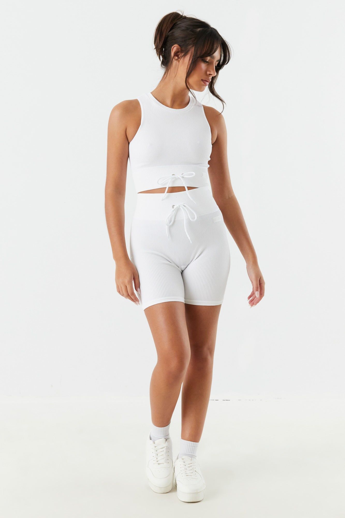 Refuge Seamless Ribbed High Neck Bra sold by Charlotte Russe product image thumbnail 12