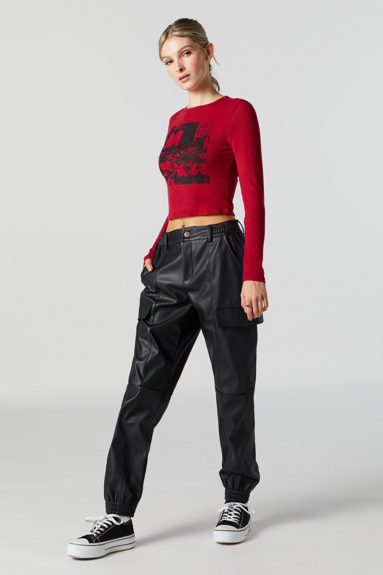 Faux Leather Jogger sold by Charlotte Russe