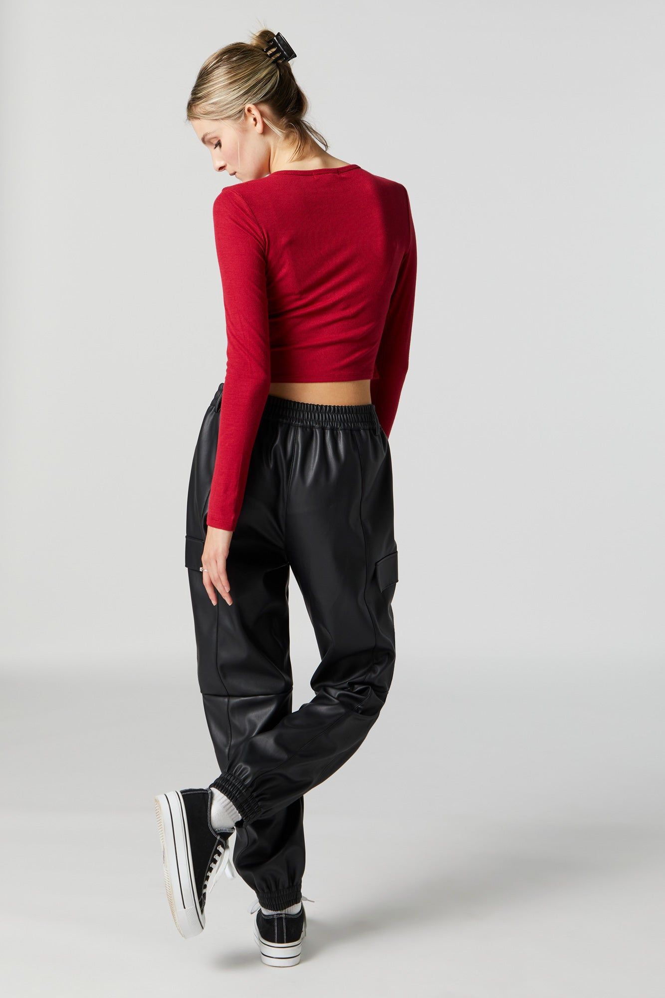 Faux Leather Jogger sold by Charlotte Russe product image thumbnail 3