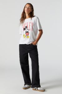 Mickey Mouse Graphic Boyfriend T-Shirt sold by Charlotte Russe