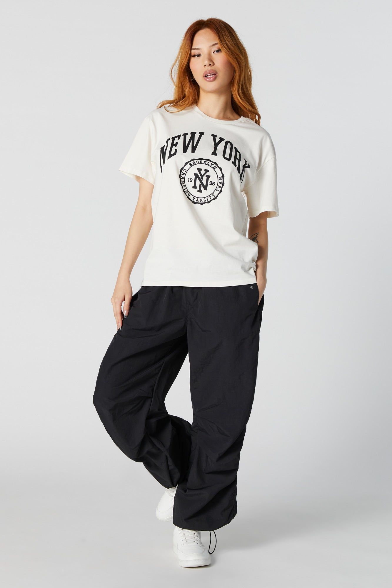 New York Graphic Boyfriend T-Shirt sold by Charlotte Russe product image thumbnail 3