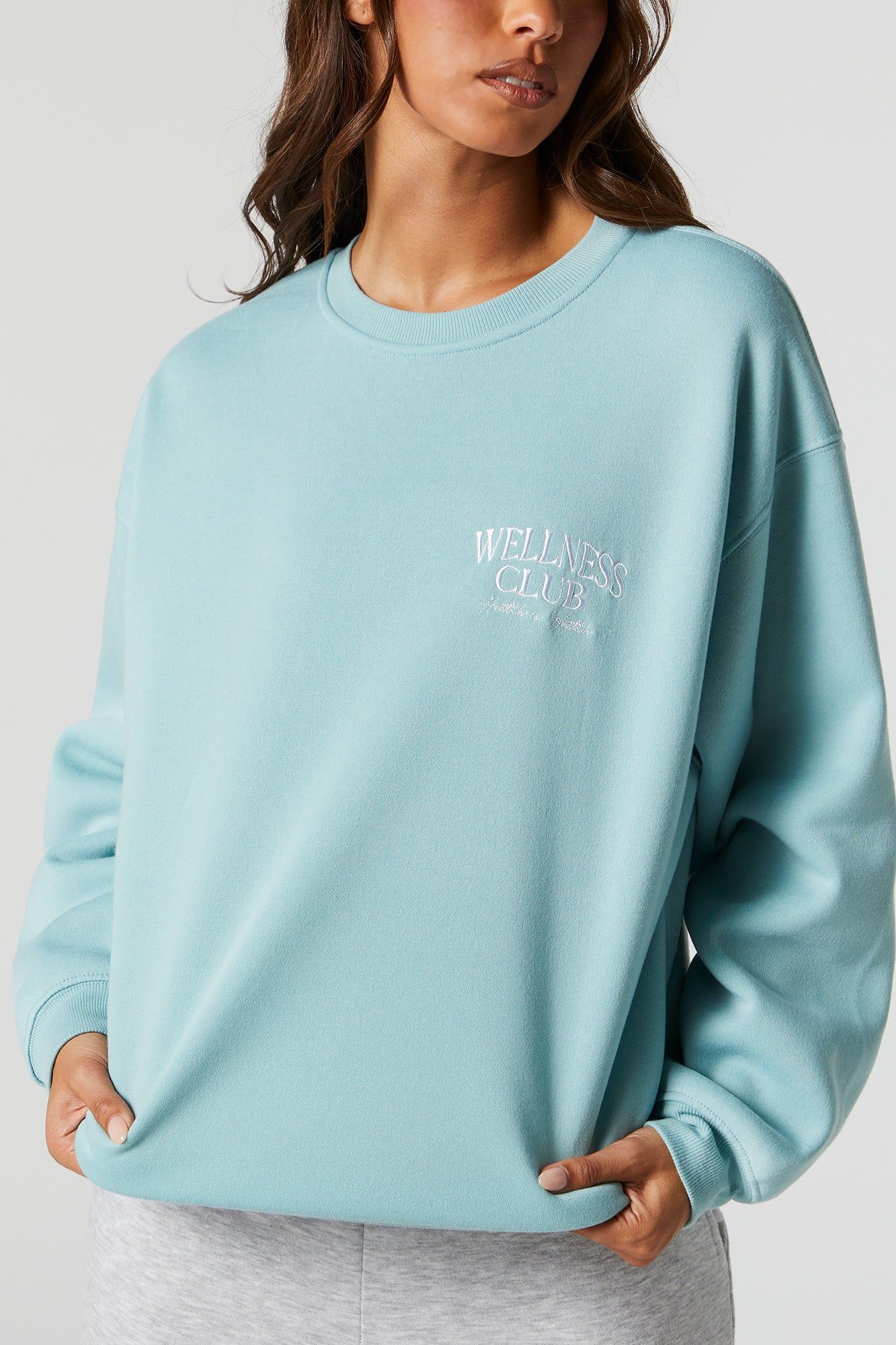 Wellness Club Embroidered Sweatshirt sold by Charlotte Russe product image thumbnail 2