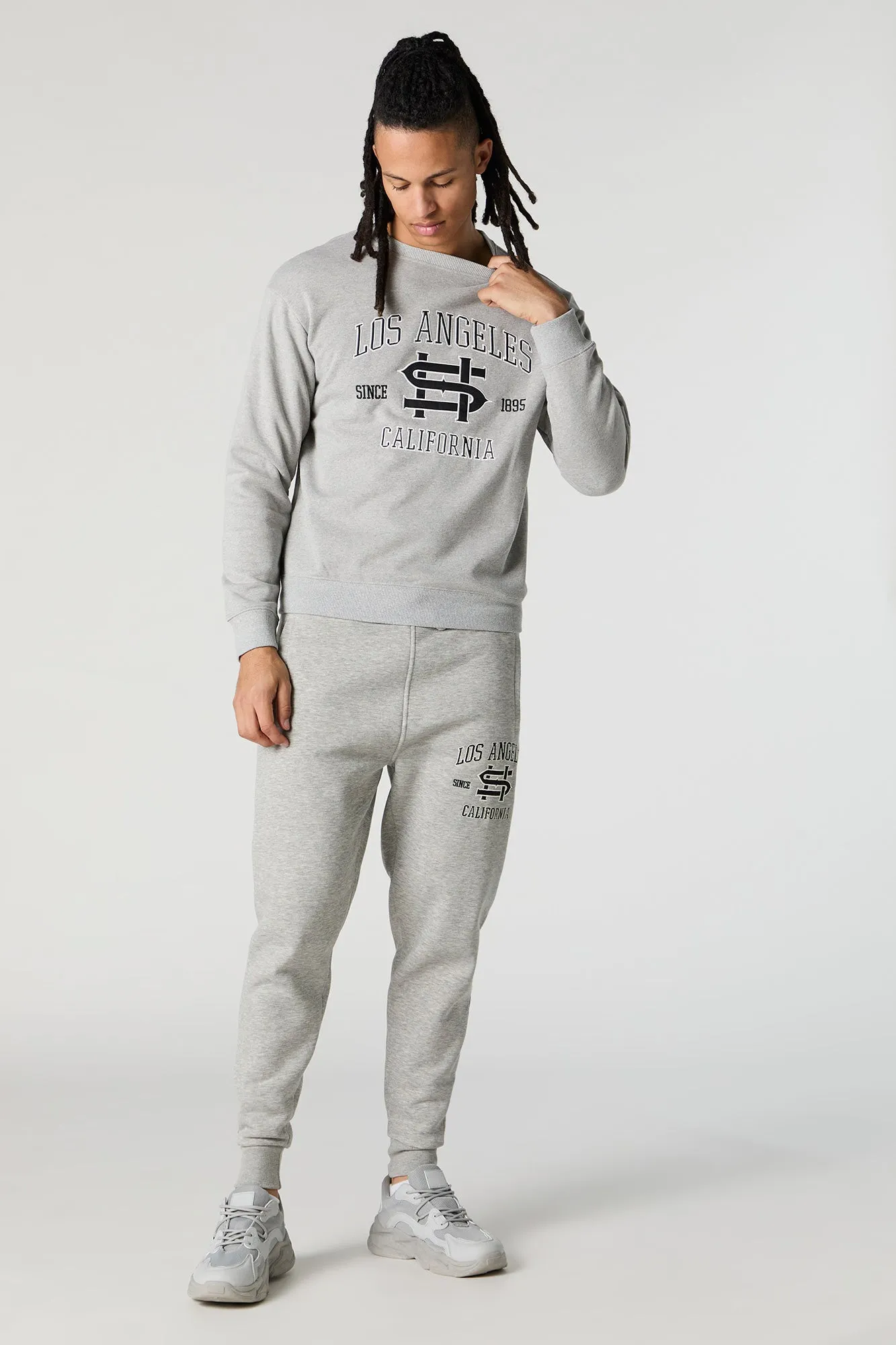 Chenille Embroidered Fleece Sweatshirt sold by Charlotte Russe product image thumbnail 3