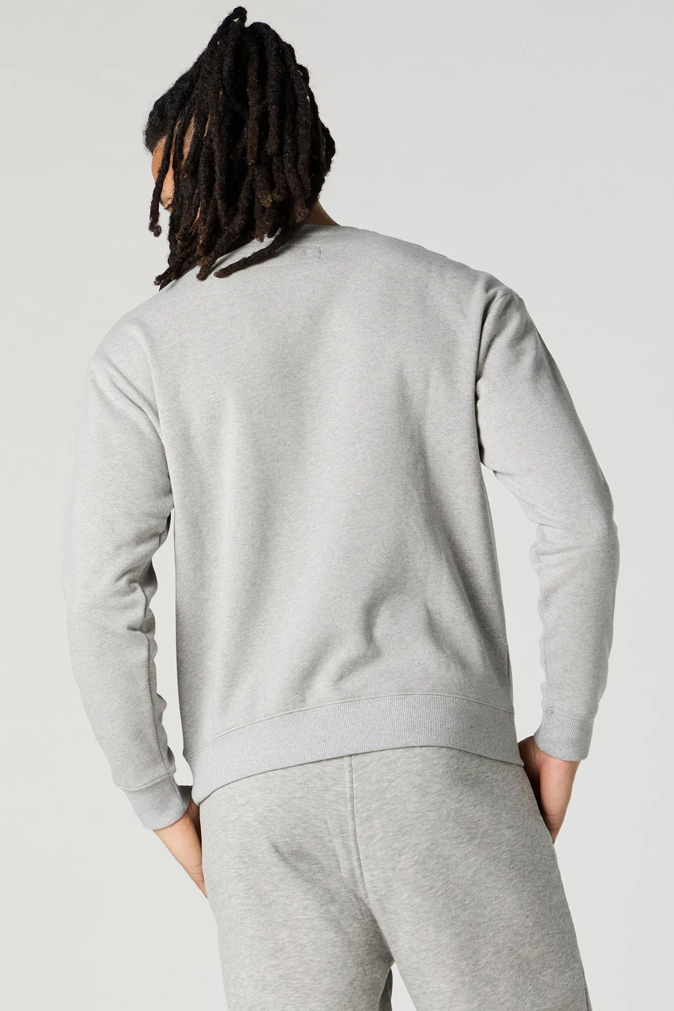 Chenille Embroidered Fleece Sweatshirt sold by Charlotte Russe product image thumbnail 2