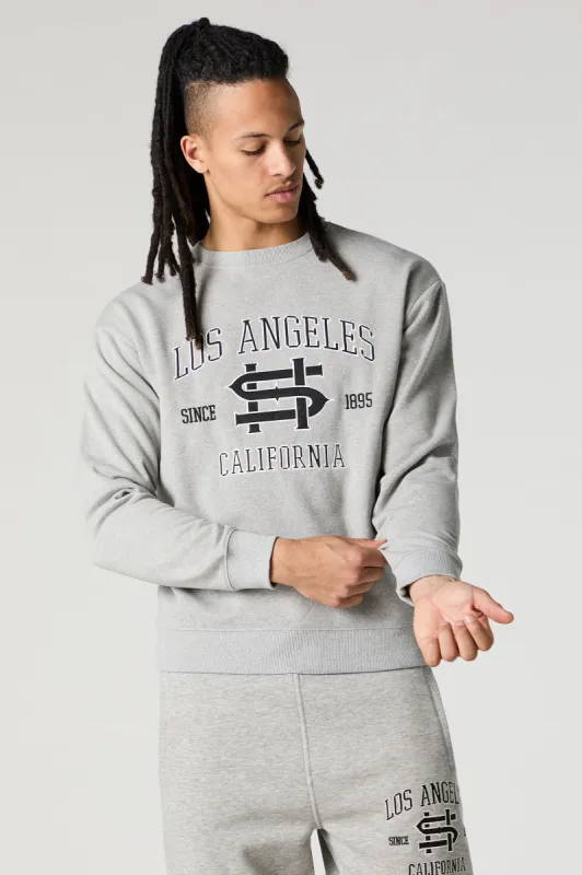 Chenille Embroidered Fleece Sweatshirt sold by Charlotte Russe