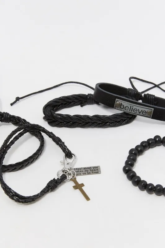 Set of 5 Black Bracelets sold by Charlotte Russe