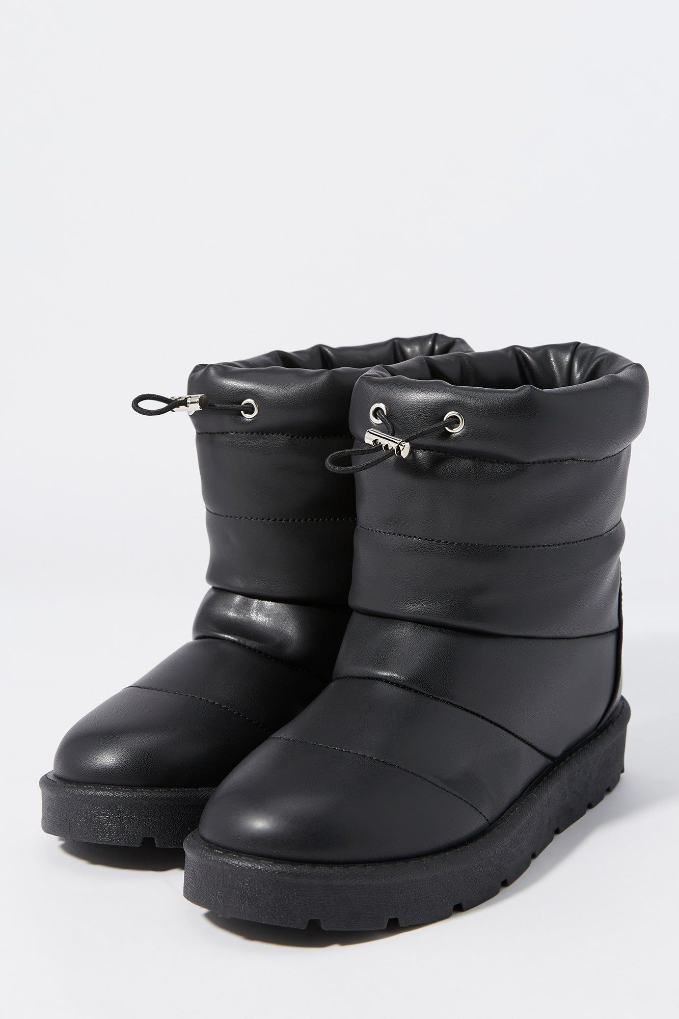 Faux-Leather Puffer Boot sold by Charlotte Russe product image thumbnail 4