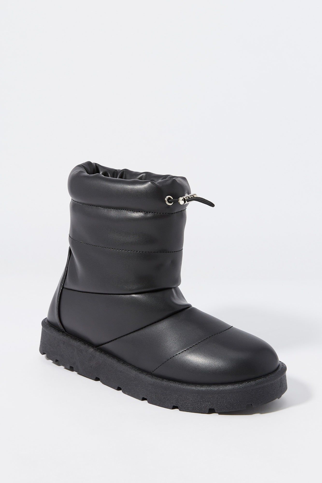 Faux-Leather Puffer Boot sold by Charlotte Russe product image thumbnail 2