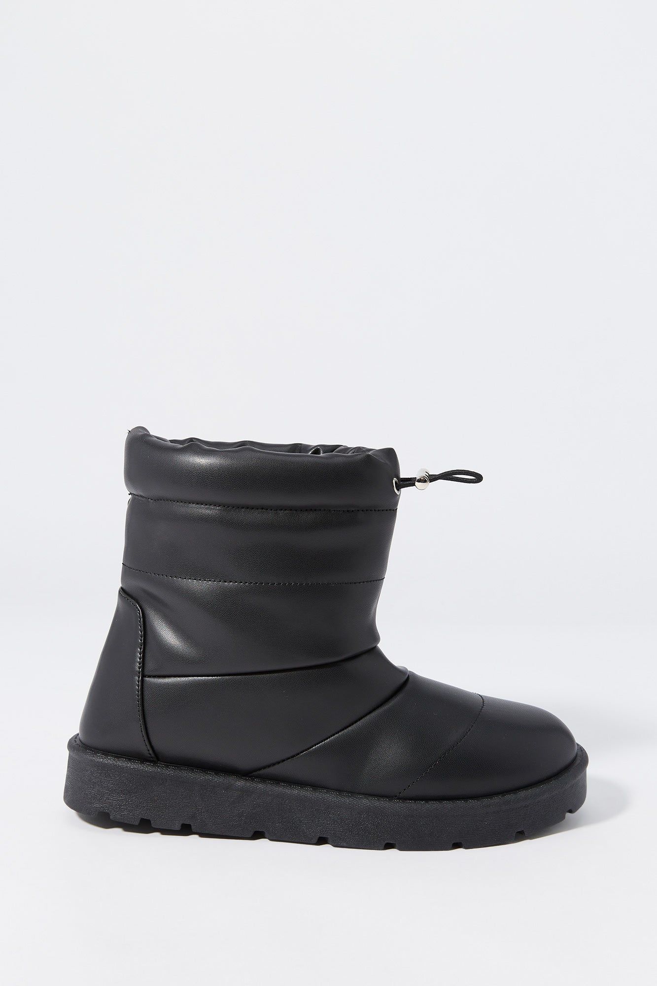 Faux-Leather Puffer Boot sold by Charlotte Russe
