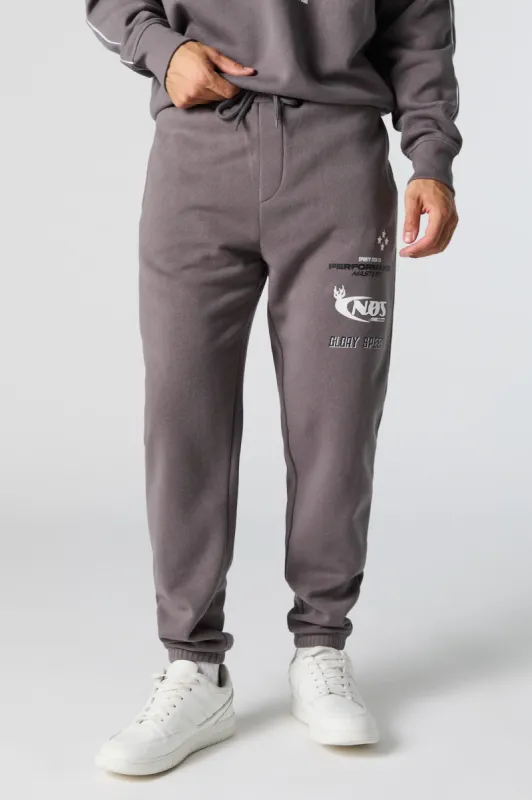 Performance Graphic Fleece Jogger sold by Charlotte Russe
